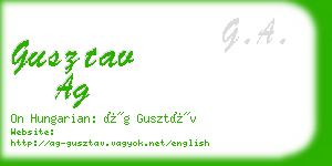 gusztav ag business card